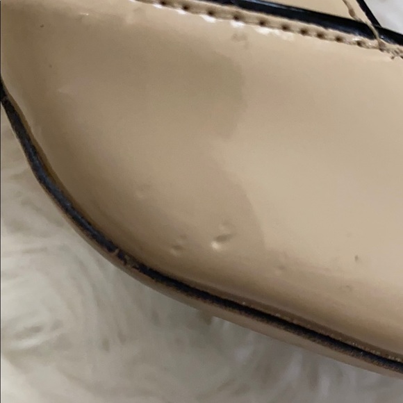 Nude with Black Trim “Lydia” Slingback Pumps - Picture 6 of 11